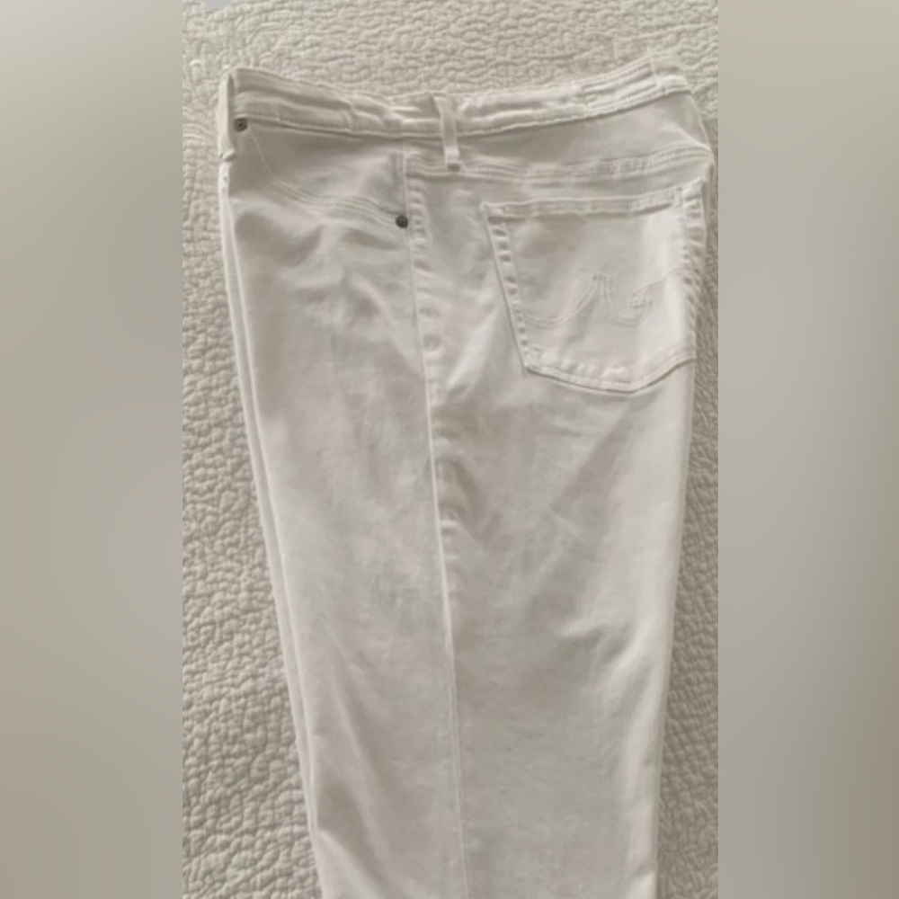 Ag Adriano Goldschmied White Slim Jeans / Prima Crop cigarette leg
